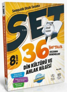 8. Sınıf Din Kültürü ve Ahlak Bilgisi 36 Haftalık Kazanım Denemeleri