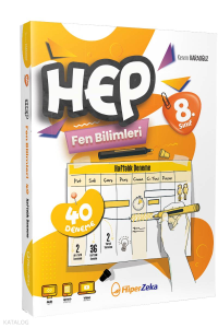 8. Sınıf HEP Fen Bilimleri Haftalık Deneme Föyleri