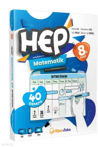 8. Sınıf HEP Matematik Haftalık Deneme Föyleri