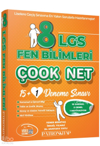 Patron Kitap 8. Sınıf LGS Çook Net Fen Bilimleri 16'lı Sarmal Deneme Sınavı