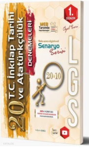 8. Sınıf LGS T.C. İnkılap Tarihi ve Atatürkçülük 20 Deneme Özel Baskı