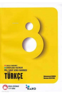 8. Sınıf Nano Türkçe Video Çözümlü Soru Bankası Mikro Hücre Yayınları