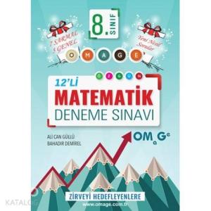 8. Sınıf Omage Matematik 12 Deneme Sınavı (7 Sarmal + 5 Genel)