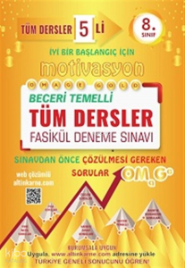 8. Sınıf Omage Motivasyon Tüm Dersler 5 Li Fasikül Deneme Sınavı
