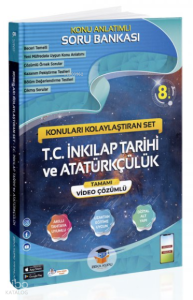 8. Sınıf T.C. İnkılap Tarihi ve Atatürkçülük Konu Anlatımlı Soru Bankası Video Çözümlü