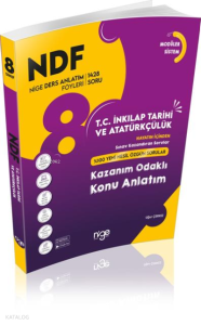8.Sınıf T.C. İnkılap Tarihi Ve Atatürkçülük Ndf Nige Ders Anlatım Föyü