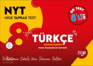 8.Sınıf Türkçe Nyt Nige Yaprak Test - 59 Yaprak