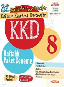 8 Tüm Dersler Haftalık Paket Deneme (64 Fasikül)