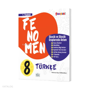 8 Türkçe 1.Fasikül (Sözcük Ve Sözcük Gruplarında Anlam)