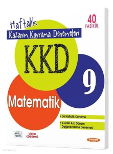 9 Matematik Haftalık Kazanım Kavrama Denemeleri (40 Fasikül)