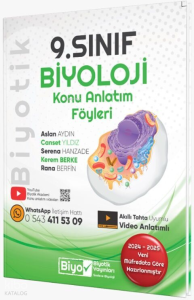 9. Sınıf Biyoloji Konu Anlatım Föyleri