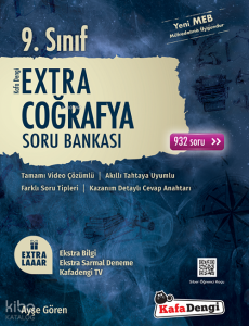 9.Sınıf Extra Coğrafya Soru Bankası (Tümü Video Çözümlü)