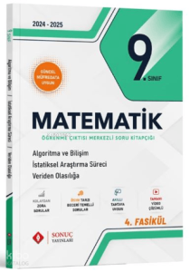 9. Sınıf Matematik Algoritma ve Bilişim İstatistiksel Araştırma Süreci Veriden Olasılığa Soru Kitapçığı