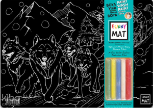 Akademi Çocuk Funny Mat Black (Tebeşirli) - Kızak Köpekleri