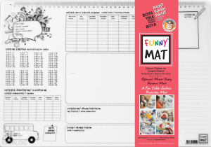 Akademi Çocuk Funny Mat - Çarpım Tablosu ve Çalışma Masam 2'li Paket Beyaz Seri