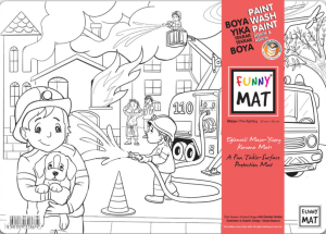 Akademi Çocuk Funny Mat - İtfaiye