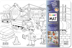 Akademi Çocuk Funny Mat - Küçük İnşaaatçılar