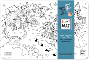 Akademi Çocuk Funny Mat - Şövalye Ve Ejderha