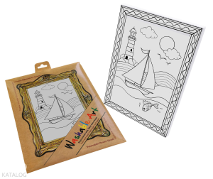 Akademi Çocuk Funny Mat - Washable Art - Deniz Feneri