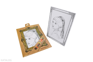Akademi Çocuk Funny Mat - Washable Art - Johannes Vermeer - Girl with A Pearl Earring