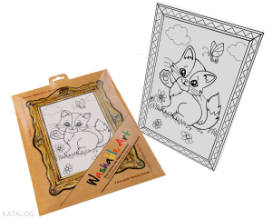 Akademi Çocuk Funny Mat - Washable Art - Kedi