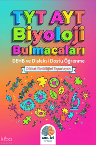 Akıl İzi Yayınları TYT-AYT Biyoloji Bulmacaları;Dehb ve Disleksi Dostu Öğrenme