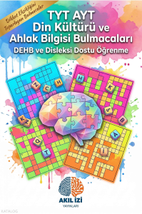 Akıl İzi Yayınları TYT - AYT  Din Kültürü ve Ahlak Bilgisi Bulmacaları;Dehb ve Disleksi Dostu Öğrenme