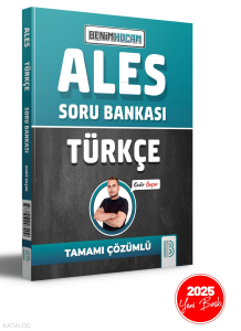 ALES Türkçe Tamamı Çözümlü Soru Bankası Benim Hocam Yayınları