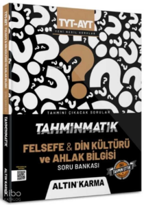 Altınkarma Tahminmatik TYT - AYT Felsefe& Din Kültürü ve Ahlak Bilgisi Soru Bankası