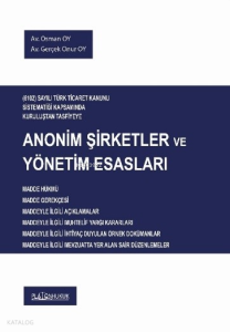 Anonim Şirketler ve Yönetim Esasları