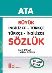 Ata Yayıncılık Karton Kapak Büyük İngilizce - Türkçe, Türkçe - İngilizce Sözlük