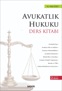 Avukatlık Hukuku Ders Kitabı