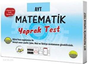 AYT Matematik Yaprak Testleri (Kutu Test 5 öğrenci için 5x48 Adet)