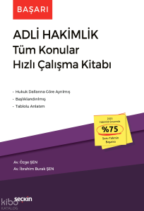 Başarı – Adli Hakimlik Tüm Konular Hızlı Çalışma Kitabı
