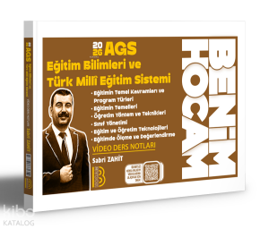 Benim Hocam 2026 AGS Eğitim Bilimleri ve Türk Milli Eğitim Sistemi Video Ders Notları