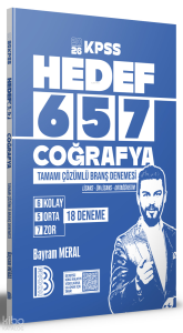 Benim Hocam Yayınları 2026 KPSS Hedef 657 Coğrafya Tamamı Çözümlü Branş Denemesi