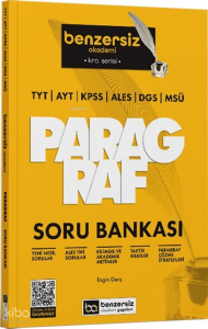 Benzersiz Akademi Yayınları TYT AYT KPSS ALES DGS MSÜ Kral Serisi Benzersiz Paragraf Soru Bankası