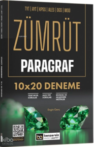 Benzersiz Akademi Yayınları TYT AYT KPSS ALES DGS MSÜ Zümrüt Paragraf 10 x 20 Deneme