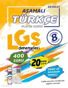 Berkay Yayınları 8. Sınıf LGS Türkçe Aşamalı 20 Deneme Berkay 