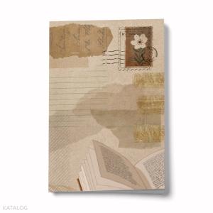 Bi Dünya Store Vintage A6 Çizgili Mini Defter Not Defteri