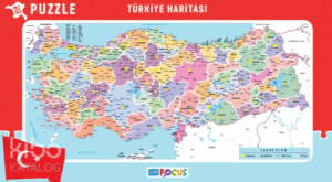 Blue Focus Türkiye Haritası ( Küçük Boy ) – Puzzle