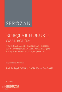 Borçlar Hukuku Özel Bölüm (Ciltli)