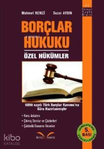 Borçlar Hukuku - Özel Hükümler