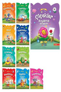 Büyük Şekilli Örnekli Kavramlar Boyama (10 Kitap)