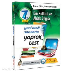 Çanta 7.Sınıf Yaprak Test Din Kültürü ve Ahlak Bilgisi 2019 - 12 90