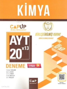Çap Yayınları AYT Kimya 20 X 13 Up Deneme