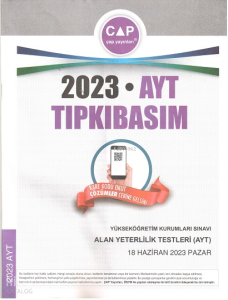 Çap Yks Ayt Tıpkı Basım 2023