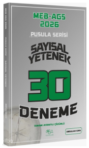 CBA Yayınları 2026 MEB-AGS Sayısal Yetenek 30 Deneme Çözümlü Pusula Serisi