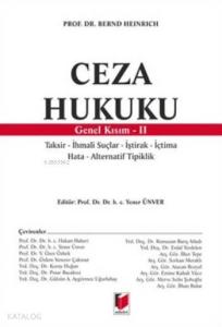 Ceza Hukuku; Genel Kısım-II