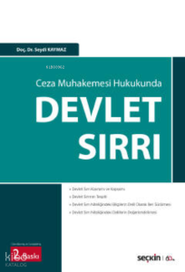 Ceza Muhakemesi Hukukunda Devlet Sırrı